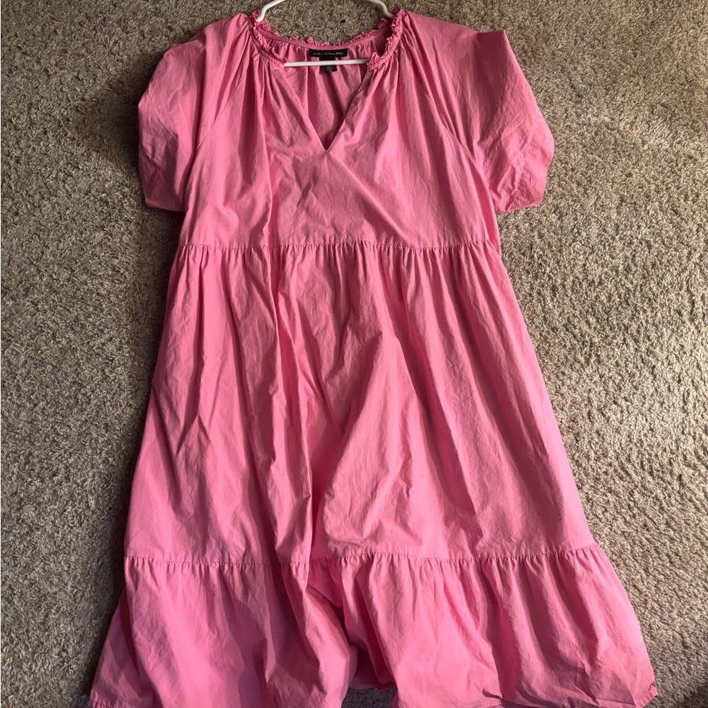 A Pea in the Pod Vibrant Pink Pregnancy Dress